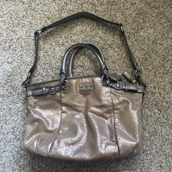 NWT Coach Sophia Madison Satchel Bag SV Slate - Picture 1 of 9